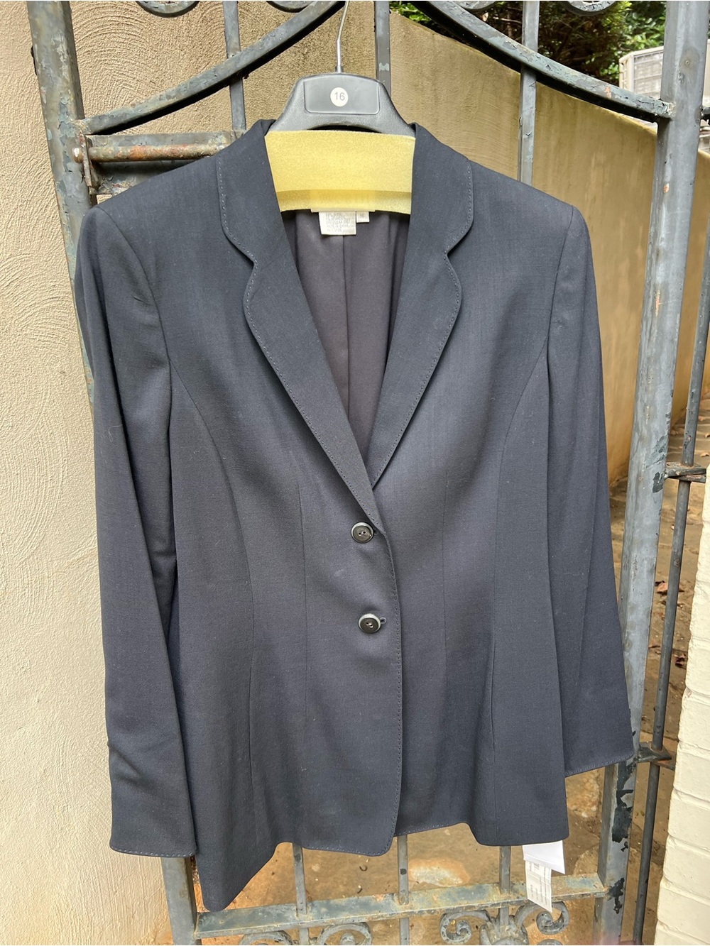 Worth Women's Navy Two-Button Blazer